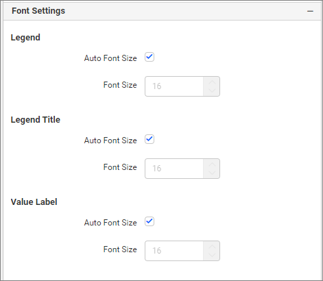 Font settings