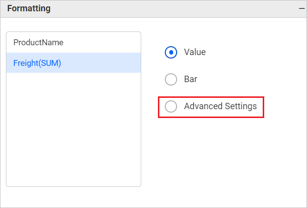 Enable Advanced Settings