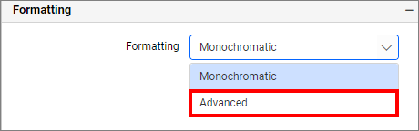 Advanced setting enable