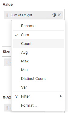 Settings Menu - Measure fields