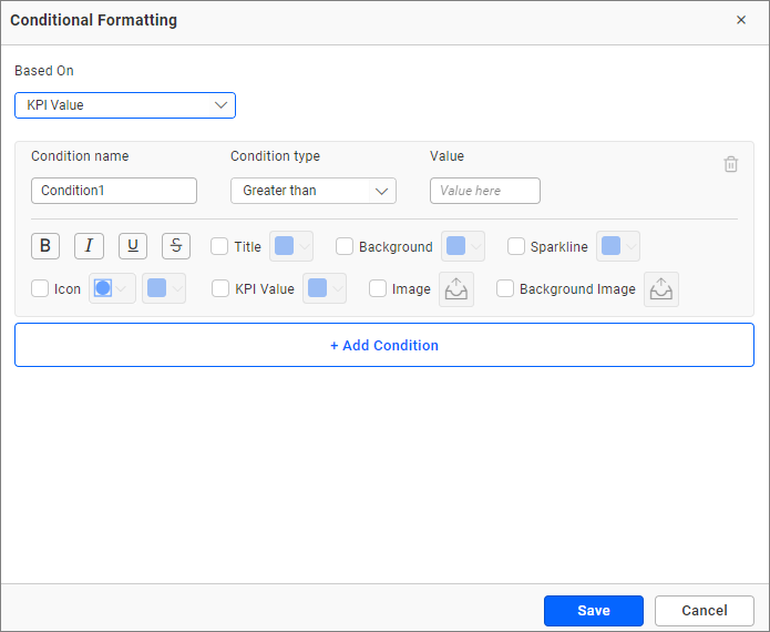 Conditional formatting