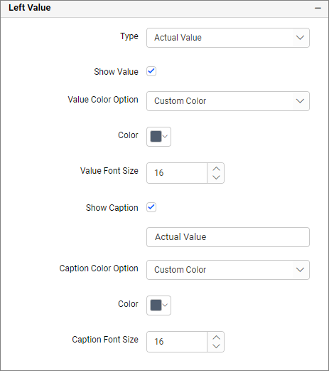 Left Value Properties