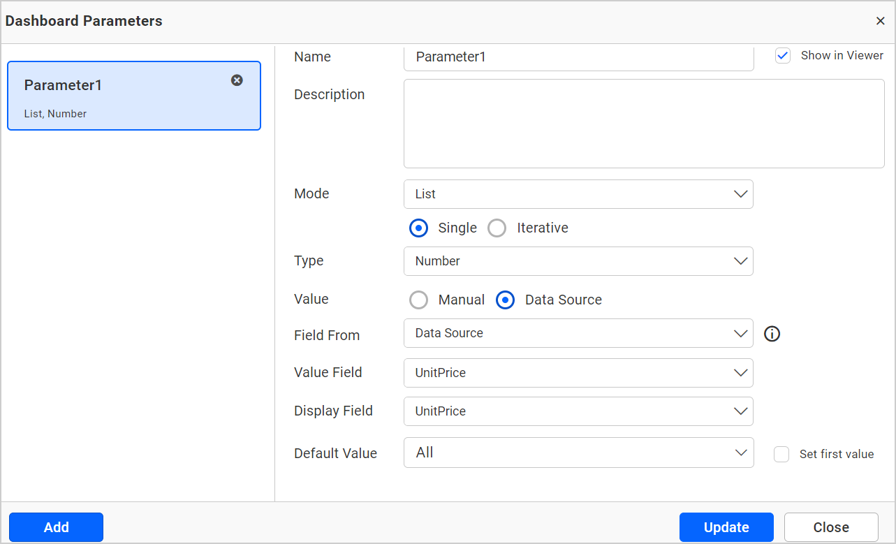 Axis Range Settings Output
