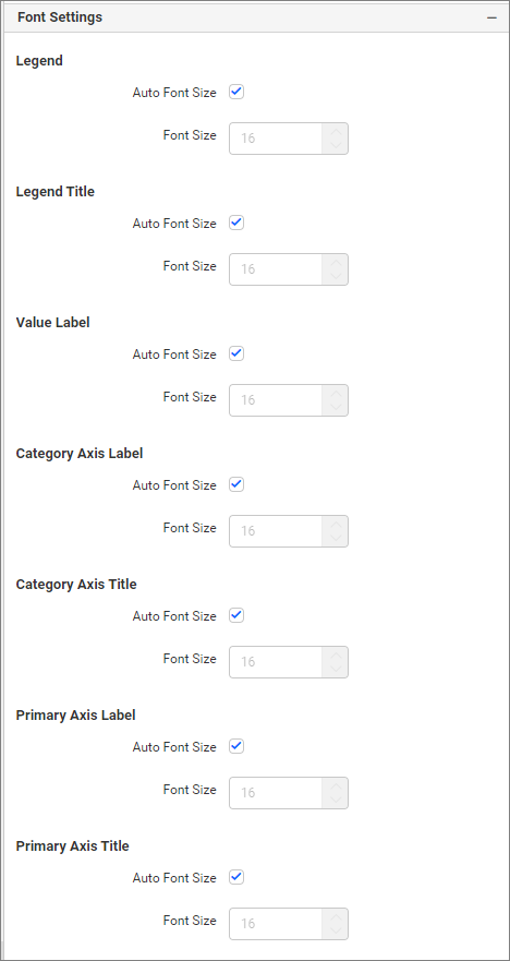 Font settings