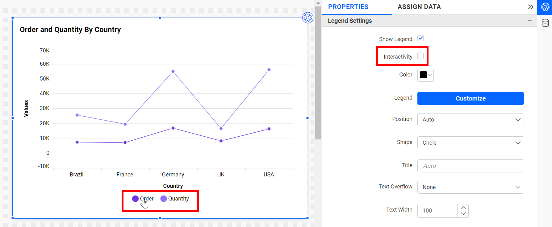 Legend Interactivity Disable