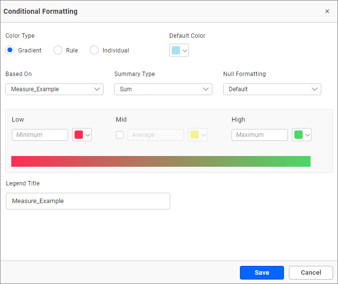 Advance Color Dialog