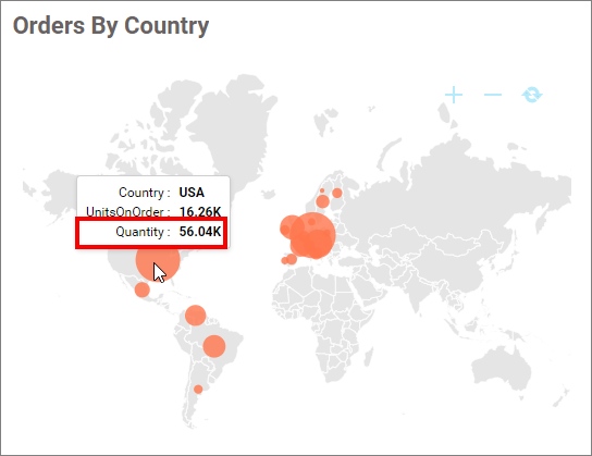 Bubble map Tooltip data