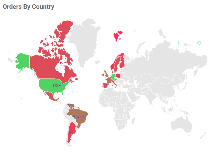 Choropleth map Gradient Color settings