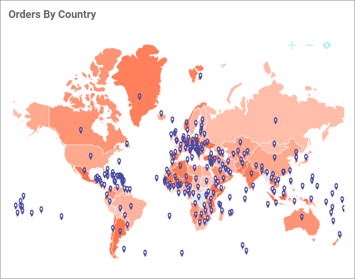 Choropleth map Marker data