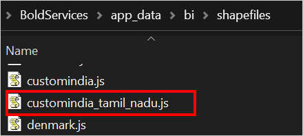Json shape file name
