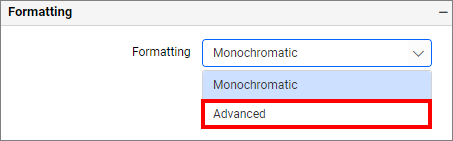 Advance Color settings