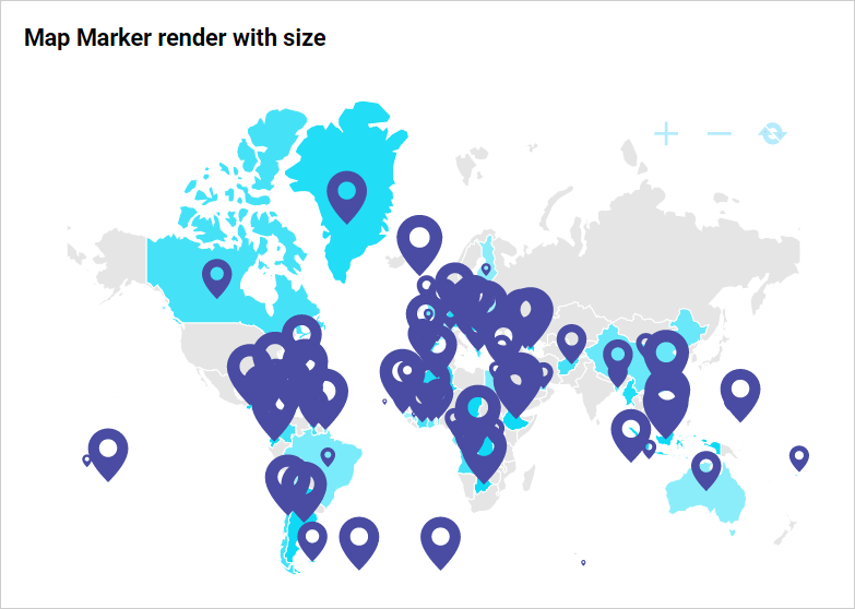 Map with Marker Size
