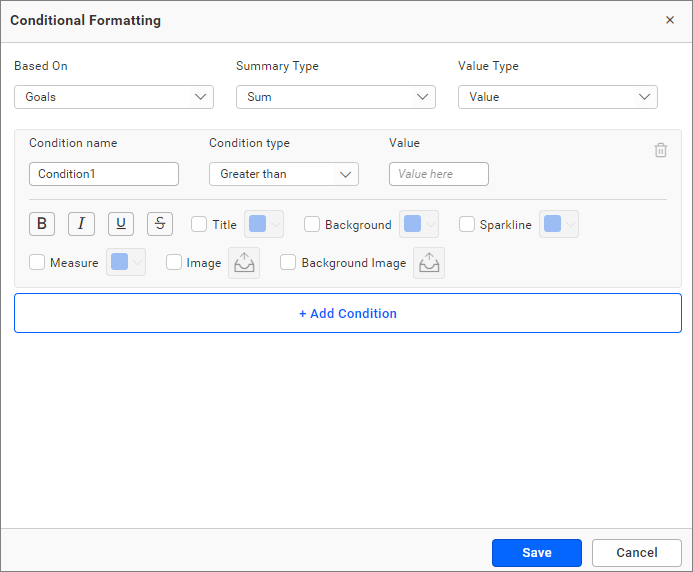 Conditional formatting