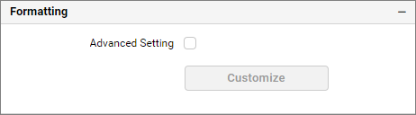 Enable advance settings