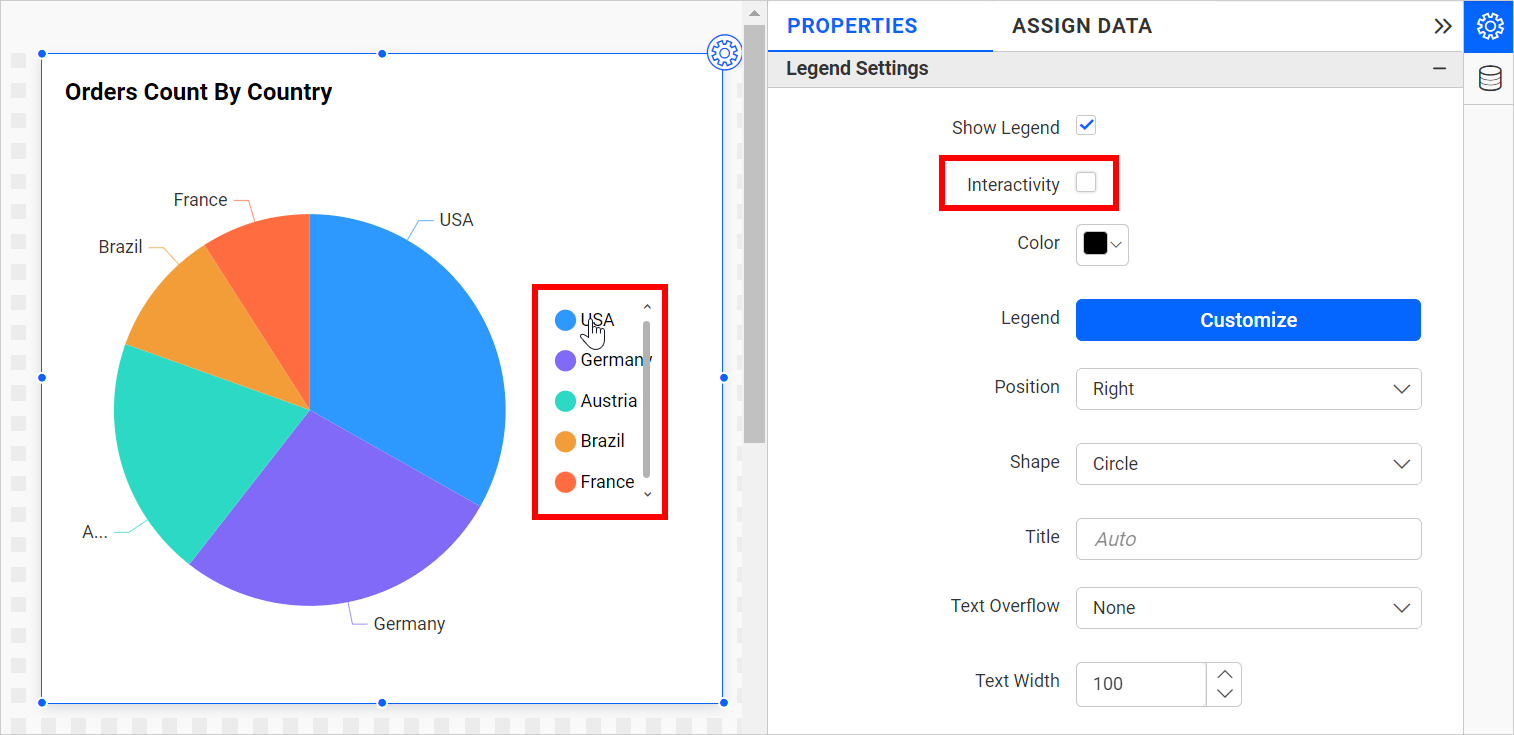 Legend Interactivity Disable