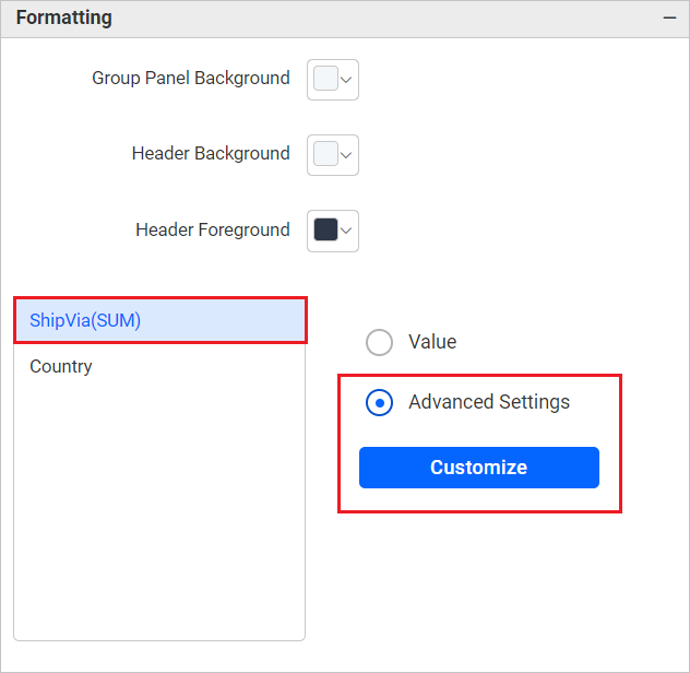 Enable Advanced Settings