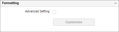 Enable advance settings