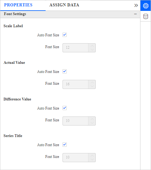 Font settings