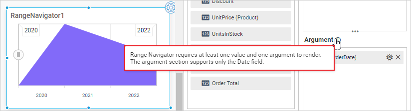 Range Navigator Argument Icon Info