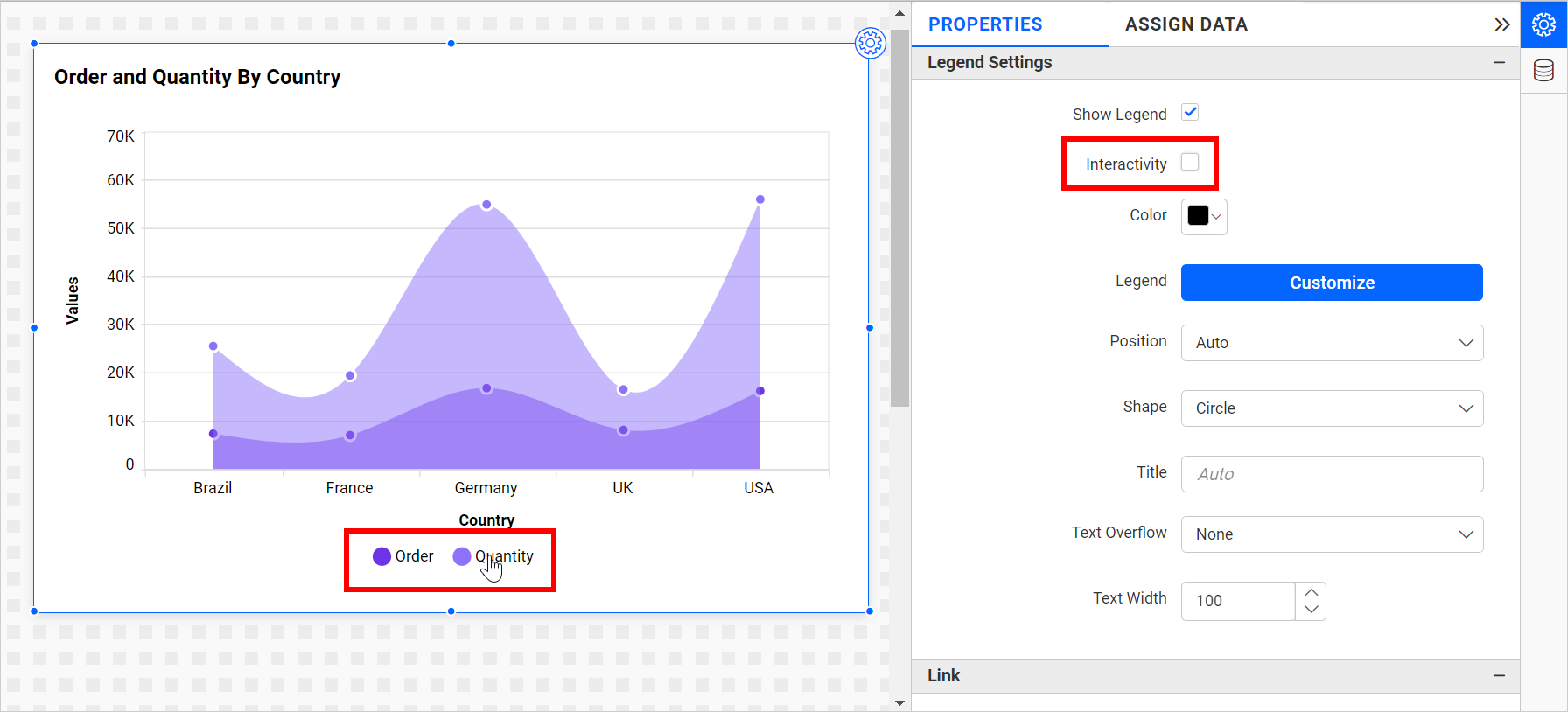 Legend Interactivity Disable