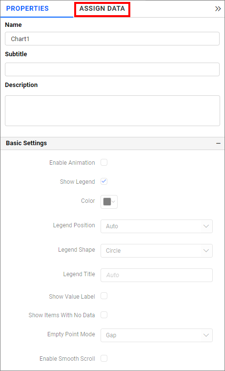 Spline Area assign data