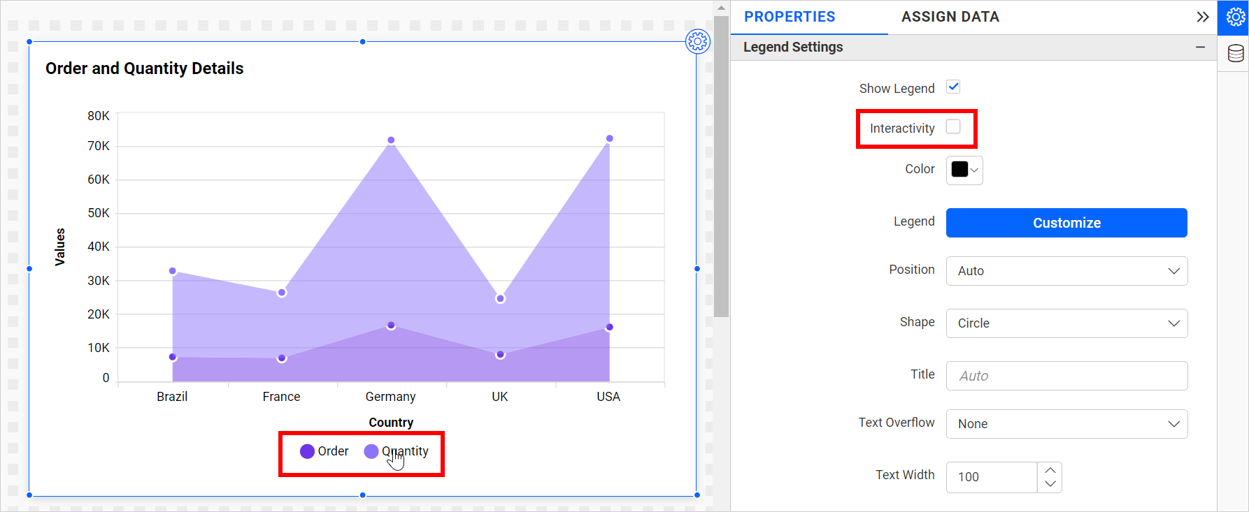 Legend Interactivity Disable