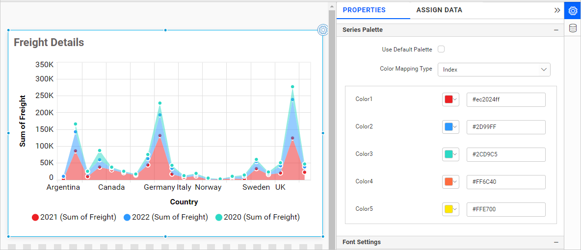 Color Mapping Type Index