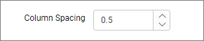 Column Spacing Customization