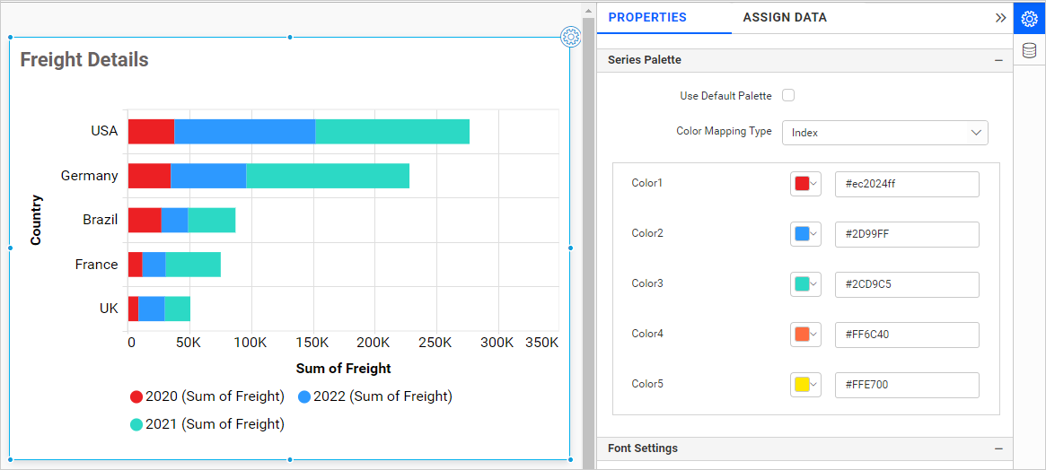 Color Mapping Type Index