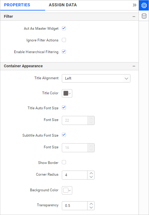 Container Appearance