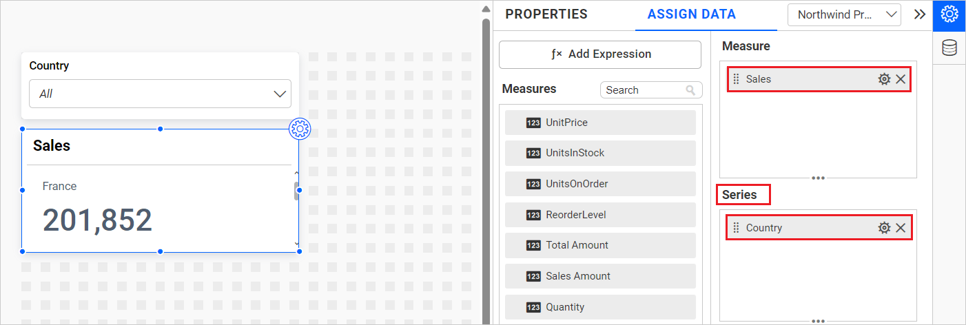 Configure Card Widget