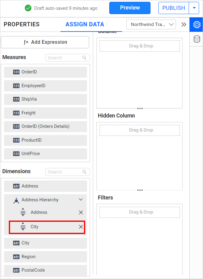 Created Custom Hierarchy