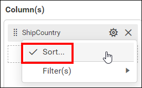Custom sort option