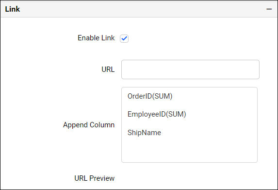 Checked link property