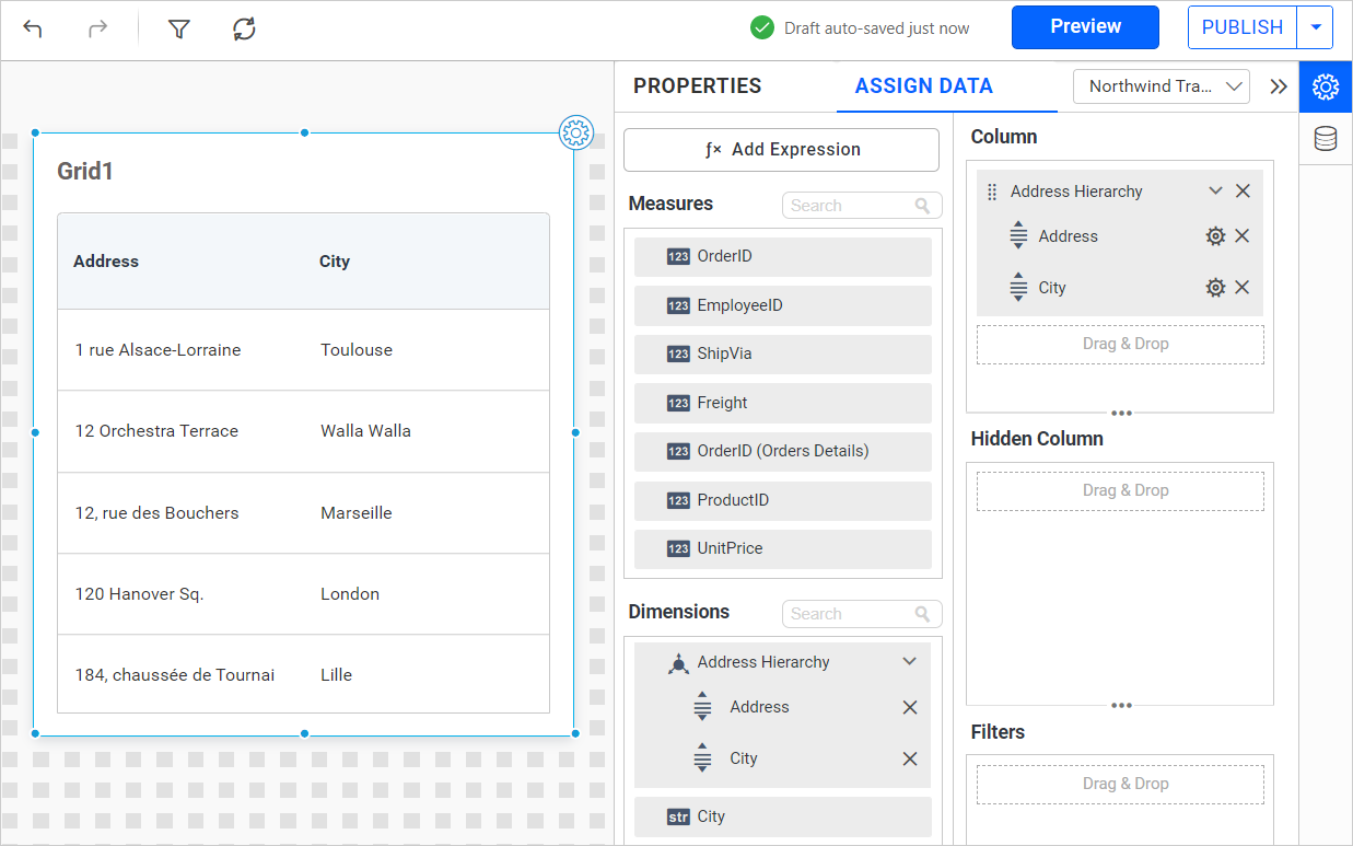 Bind Custom Hierarchy