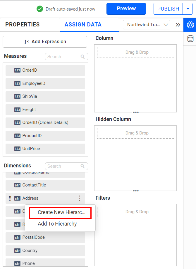 Create Custom Hierarchy