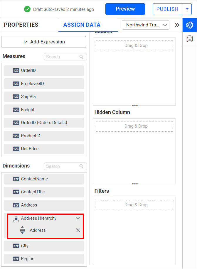 Created Custom Hierarchy
