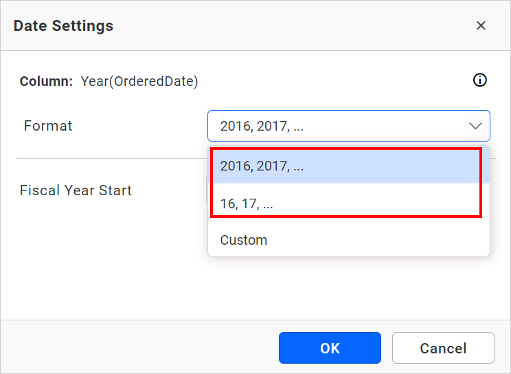 Set Custom Date Format