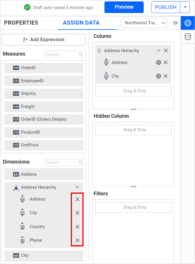 Custom Hierarchy Remove Child