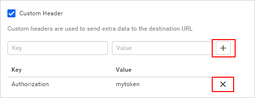 Webhook Custom Headers