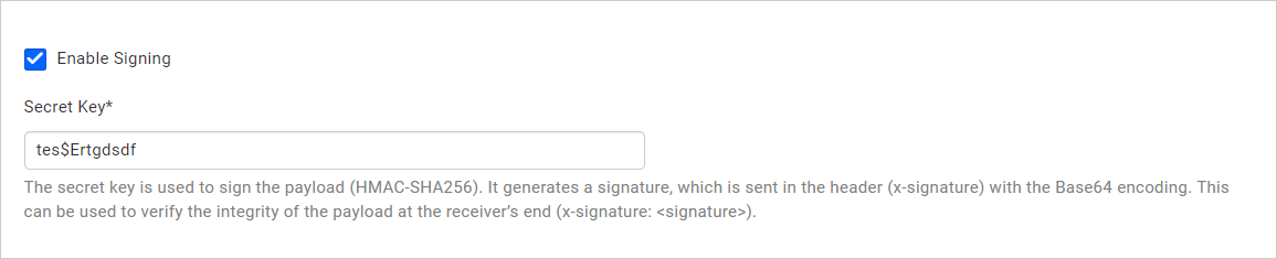 Webhook Signing Security