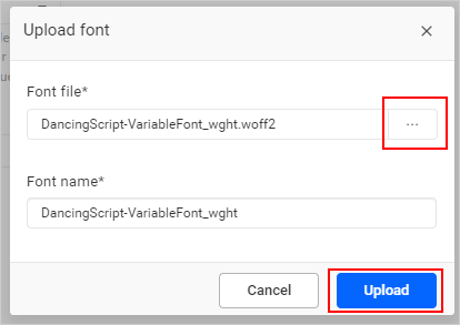 Upload-font-dialog