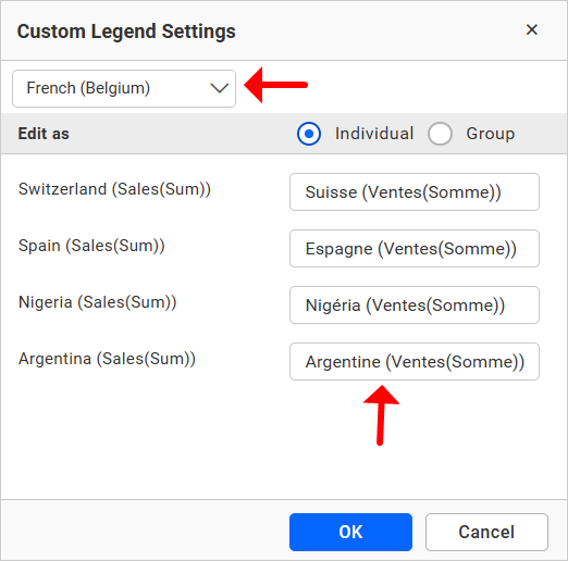 Language Individual Option