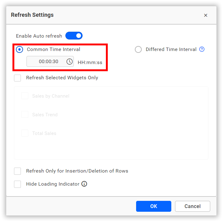Common time interval