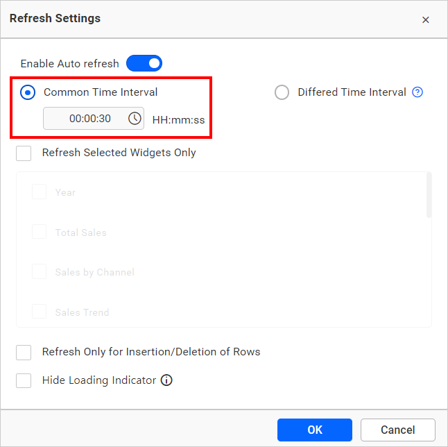 Common time interval
