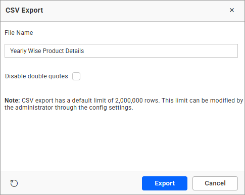 CSV Export