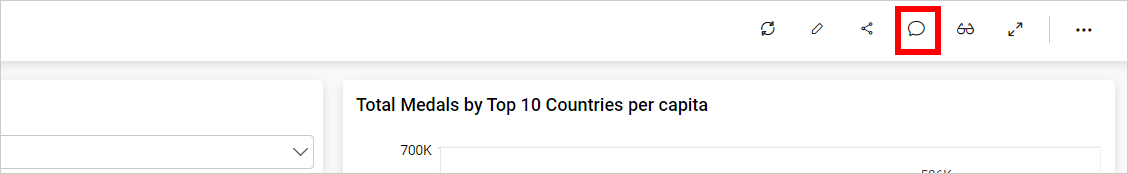 Click on comment icon