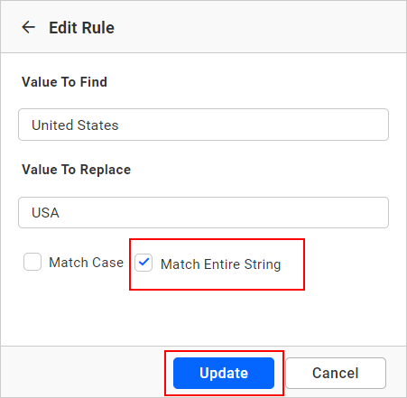 Match entire string