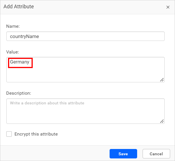 Use custom attribute in web connection