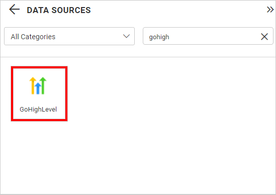 Choose data source from server
